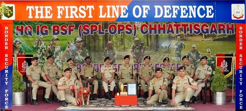 **बीएसएफ के श्वानों ने बढ़ाया प्रदेश का गौरव, श्वान ‘बाबू’ को मिला राष्ट्रीय K9 ब्रेवरी अवॉर्ड**