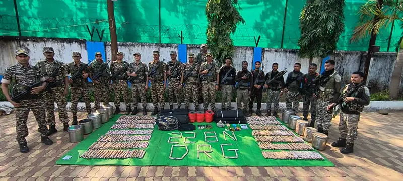 बीजापुर में सुरक्षाबलों की बड़ी कार्रवाई, जंगल से 16 प्रेशर IED और माओवादी विस्फोटक डम्प बरामद