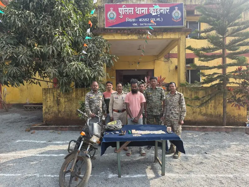 कोड़ेनार पुलिस की बड़ी सफलता: सूने मकानों में चोरी करने वाला आरोपी गिरफ्तार, नकदी व औजार बरामद