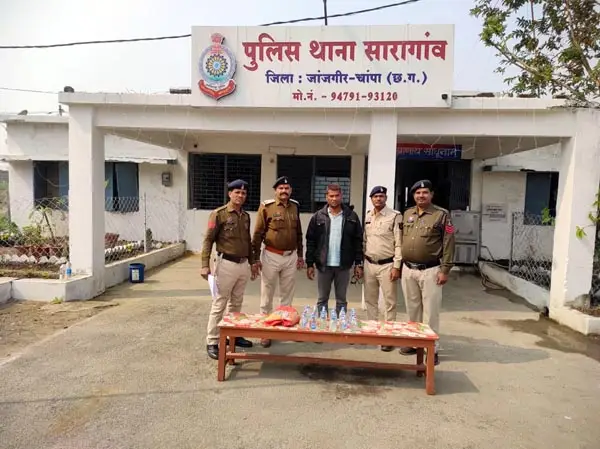 जांजगीर-चांपा में अवैध शराब कारोबार पर पुलिस की बड़ी कार्रवाई, दो आरोपी गिरफ्तार
