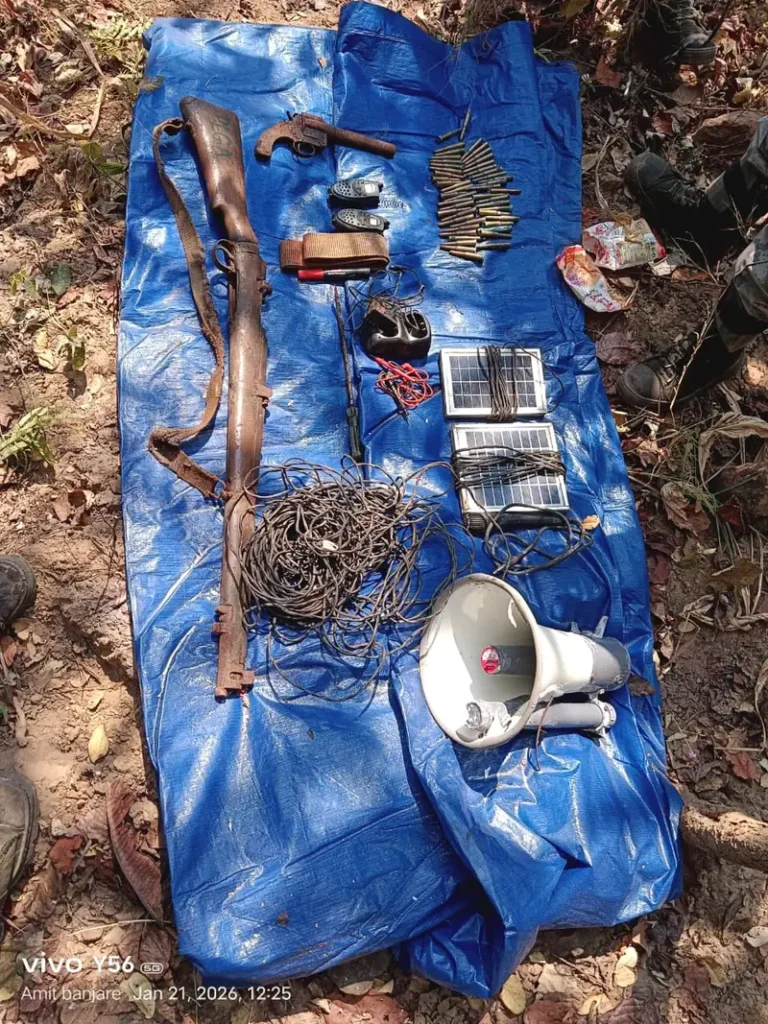 गरियाबंद में नक्सलियों की बड़ी साजिश नाकाम, जंगल-पहाड़ी इलाकों से हथियार और विस्फोटक बरामद