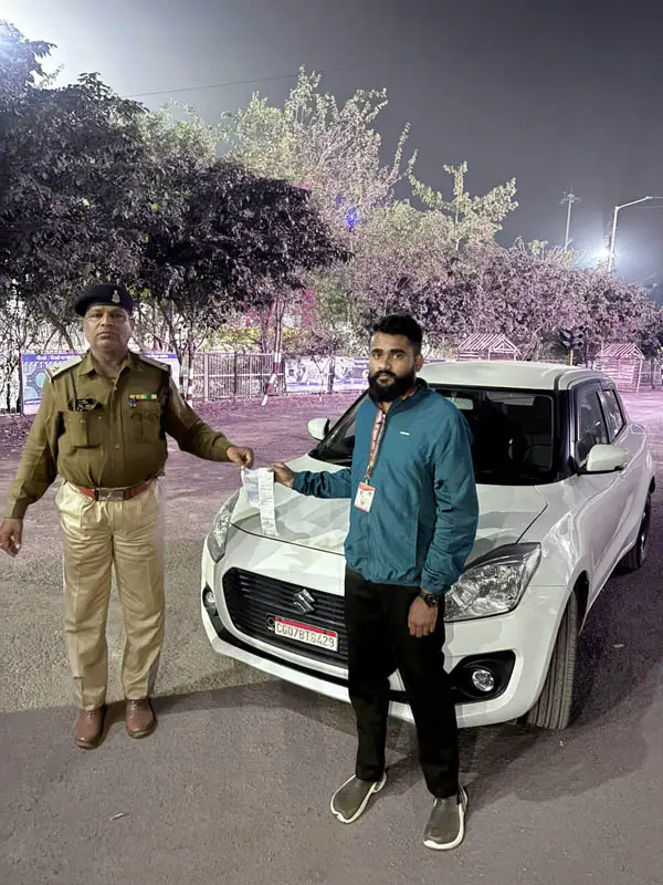 फर्जी प्रेस कार्ड, नशे की ड्राइविंग और सायरन पड़ा भारी, दुर्ग ट्रैफिक पुलिस की बड़ी कार्रवाई