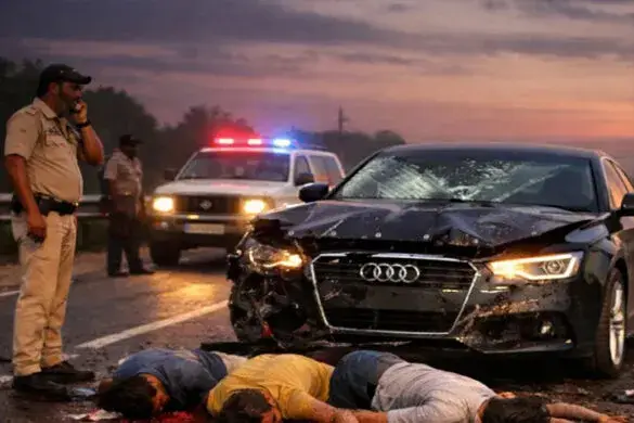 शादी की खुशियां मातम में बदलीं, तेज रफ्तार Audi ने पिता-पुत्र समेत तीन की ली जान