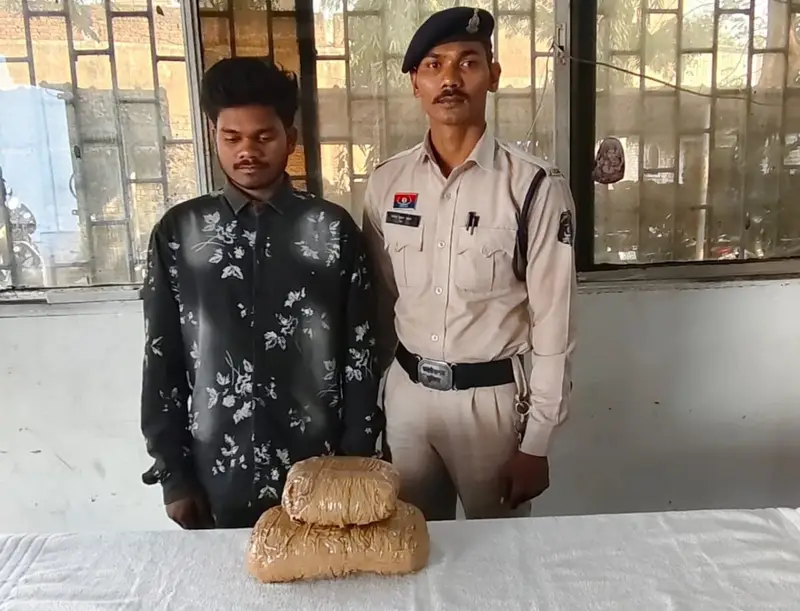 (रायपुर) गांजा के साथ अन्तर्राज्यीय आरोपी गिरफ्तार