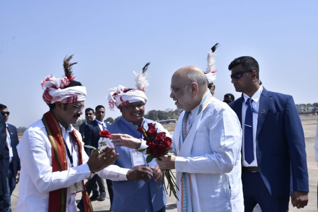 *मेयर संजय पाण्डेय ने किया अमित शाह का स्वागत*