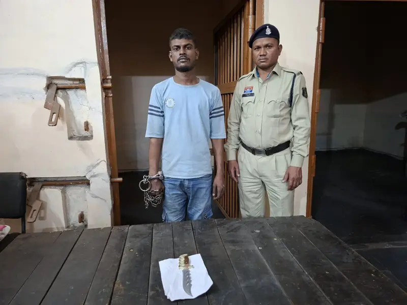 सिंघानिया चौक में चाकू लहराकर दहशत फैलाने वाला युवक गिरफ्तार